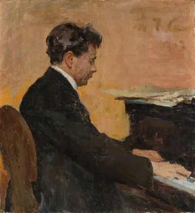 Portrait Of Jozef Hofmann At The Piano