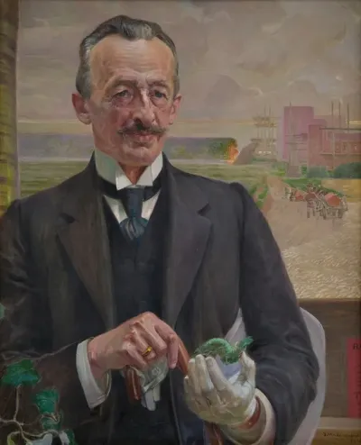Portrait Of Jozef Sare Vice President Of The City Of Krakow