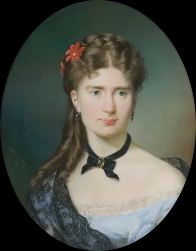 Portrait Of Julia Lesser Blatteis Nee Bergson