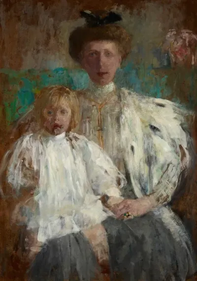 Portrait Of Julia Puget Nee Kwilecka With Her Son Jacek