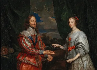 Portrait Of King Charles I And Queen Maria Henrietta