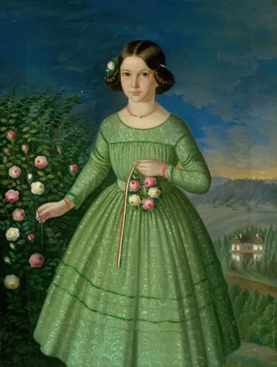 Portrait Of Klementina Matyasova Szakmaryova