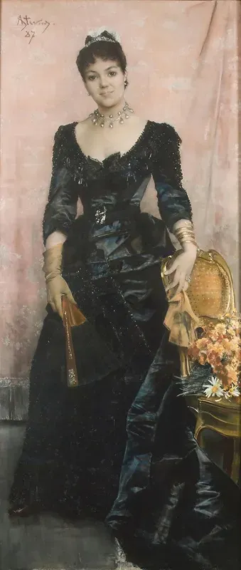Portrait Of La Baronne Du Mesnil De Saint Front