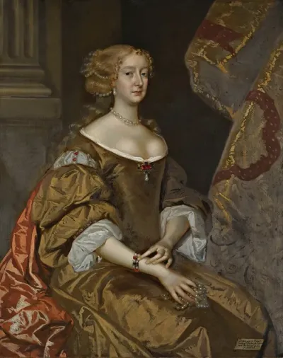 Portrait Of Lady Diana Countess Of Ailesbury C 1631 1689
