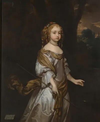 Portrait Of Lady Elizabeth Seymour D 1697 When A Child