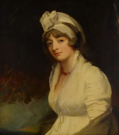 Portrait Of Lady Georgina Buckley 1766 1832 Nee West