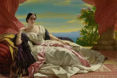 Portrait Of Leonilla Princess Of Sayn Wittgenstein Sayn