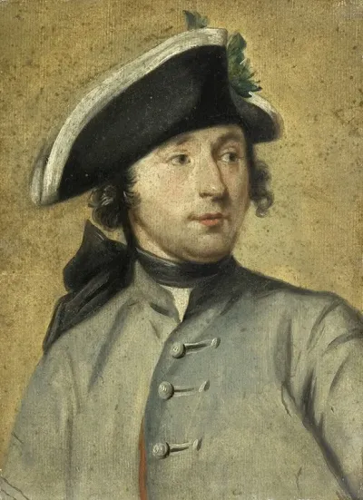 Portrait Of Ludolf Backhuysen Ii Painter And Dragoon Grandson Of The Marine Painter Ludolf Backhuysen I