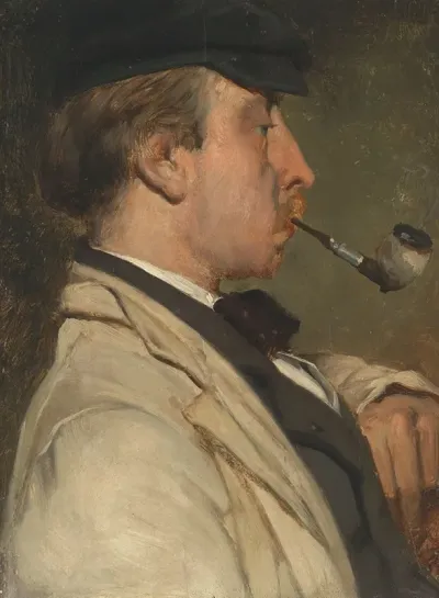 Portrait Of Ludwig Casimir Louis Sierig 1834 1919 Painter
