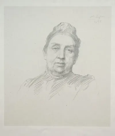 Portrait Of Madame Kemp Front View