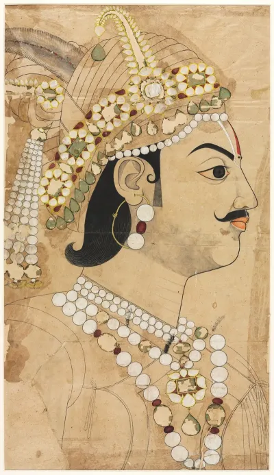 Portrait Of Maharaja Pratap Singh 1764 1803