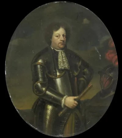 Portrait Of Major General Hans Willem Baron Van Aylva Called The Formidable General
