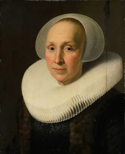 Portrait Of Margriet Benningh 1565 1641