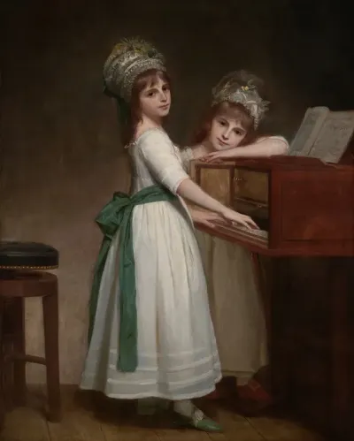 Portrait Of Maria And Catherine The Daughters Of Edward Thurlow 1st Baron Thurlow