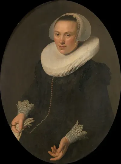 Portrait Of Maria Joachimsdr Swartenhont 1598 1631