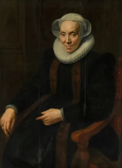 Portrait Of Maria Van Utrecht C 1552 1629