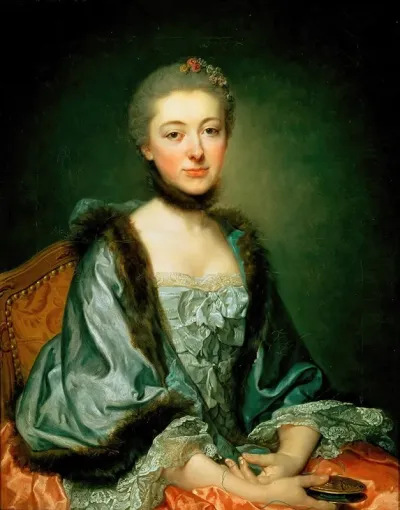 Portrait Of Marie Angelique Verany De Varennes Mme Georges Gougenot De Croissy