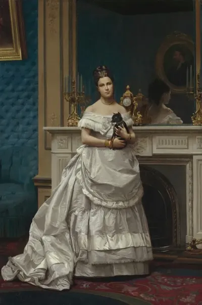 Portrait Of Marie Anne Descoubleau De Sourdis Madame Charles Joachim Lefevre 1853 1938