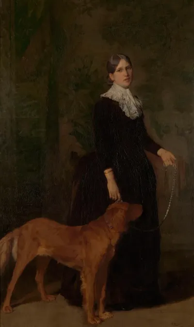 Portrait Of Marie De Coster The Artists Wife