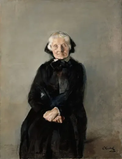 Portrait Of Marie Krohg The Artists Aunt