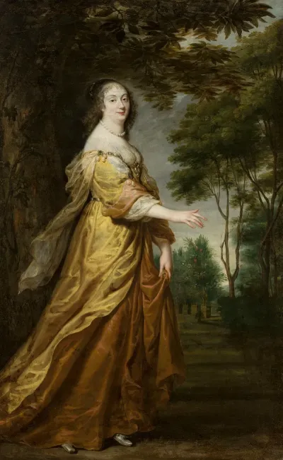 Portrait Of Marie Louise Gonzaga 1611 1667 Would Be Queen Of Poland