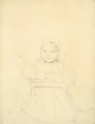 Portrait Of Marie Marcotte At The Age Of Sixteen Months