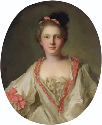 Portrait Of Marie Therese Geoffrin 1715 1791 Marquise De La Ferte Imbault