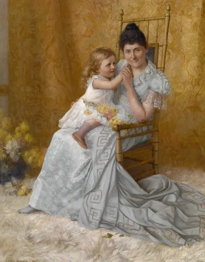 Portrait Of Martha Wysor Marsh And Son John Edwin 2