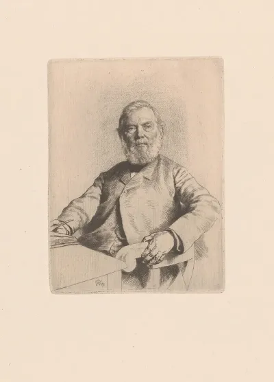Portrait Of Mathieu Grandjean Seated In A Chair