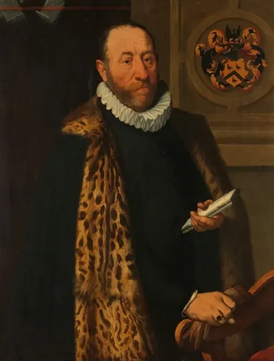 Portrait Of Mattheus Augustijnsz Steyn Councilor In The College Of The Admiralty Of The Northern Quarter In Dokkum