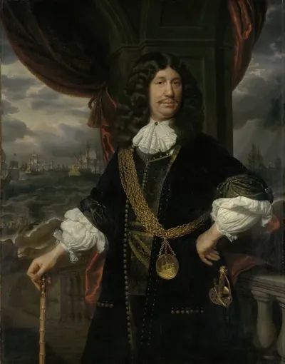 Portrait Of Mattheus Van Den Broucke 1620 1685 Councillor Of The Indies