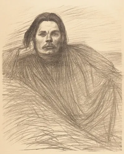 Portrait Of Maxim Gorki