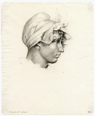 Portrait Of Mietje Brinkman Seen In Profile