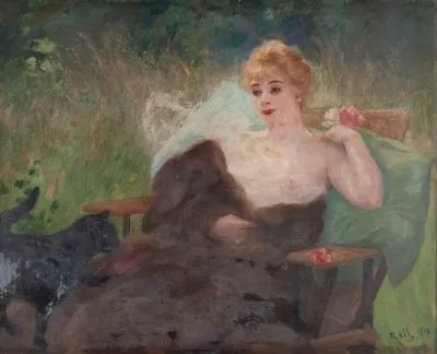 Portrait Of Miss Amelie Dieterle In 1913