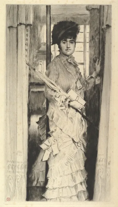 Portrait Of Miss L Or A Door Must Be Either Open Or Closed