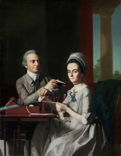 Portrait Of Mr And Mrs Thomas Mifflin Sarah Morris