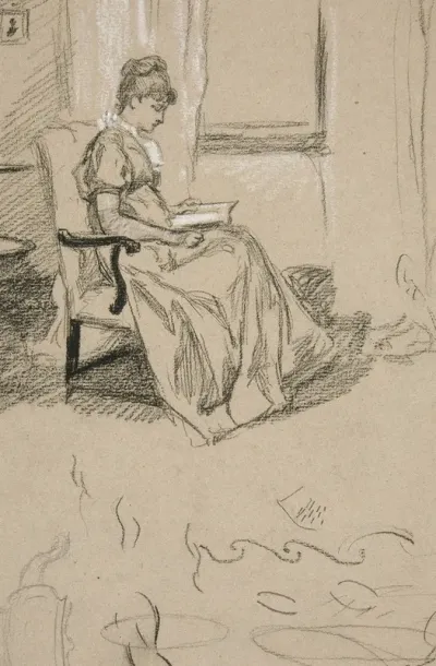 Portrait Of Mrs Abbey Reading