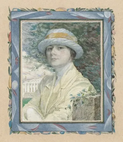 Portrait Of Mrs C Vorakhnovska At Ostankino Palace