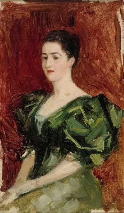 Portrait Of Mrs Dagmar Dippell Compositional Sketch
