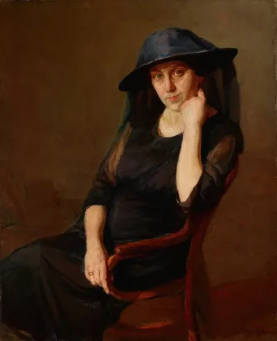 Portrait Of Mrs K Artists Wife