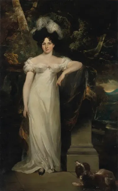 Portrait Of Mrs Lennox Afterwards Lady Ashley