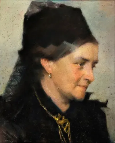 Portrait Of Mrs V Heise Born Hage 1838 1912