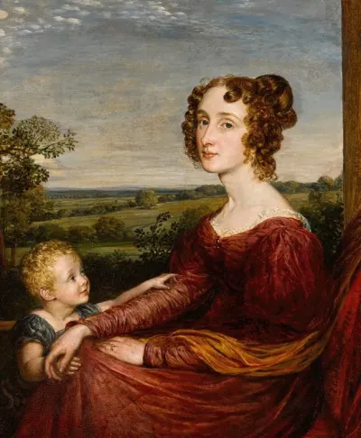 Portrait Of Mrs William Wilberforce And Child