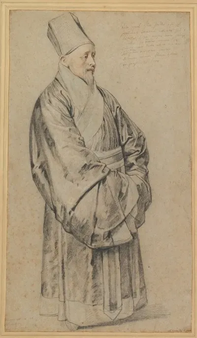 Portrait Of Nicolas Trigault In Chinese Costume