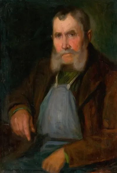 Portrait Of Old Bratislava Vine Dresser Schmidt Hanzl