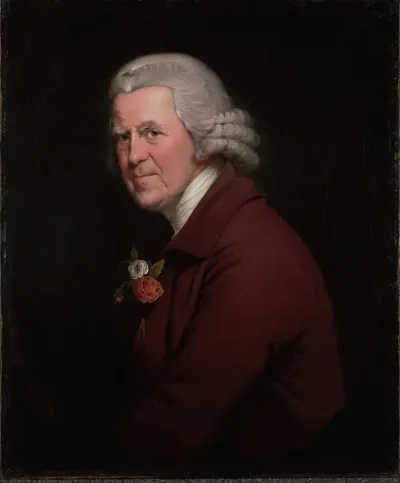 Portrait Of Old John Head Waiter At The Kings Head Inn In Derby