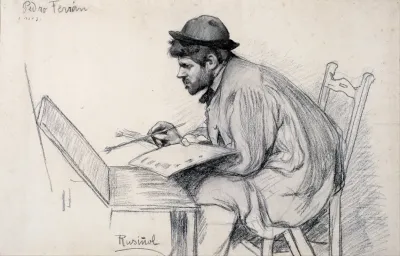Portrait Of Pere Ferran Painting