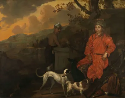 Portrait Of Philippus Baldaeus And Gerrit Mossopotam