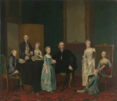 Portrait Of Pieter Cornelis Hasselaer Adviser To The Dutch East India Company And Burgomaster Of Amsterdam With His Family