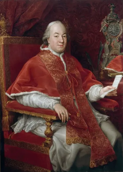 Portrait Of Pope Pius Vi Giovanni Angelo Braschi 1717 1799